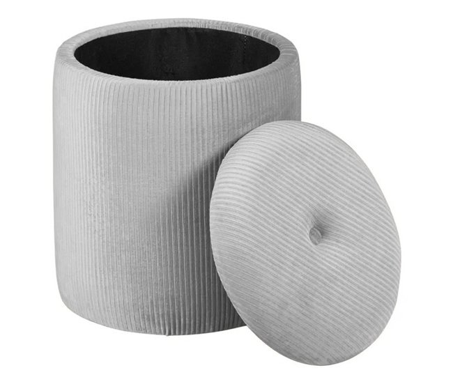 Conforama Puff Redondo STYLE 40x35cm Color Gris