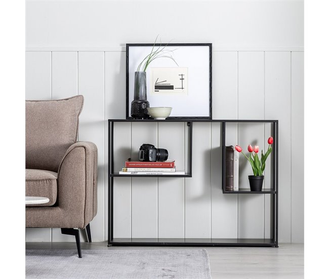 Conforama Recibidor 100 X 26 X 75 Cm Negro Metal