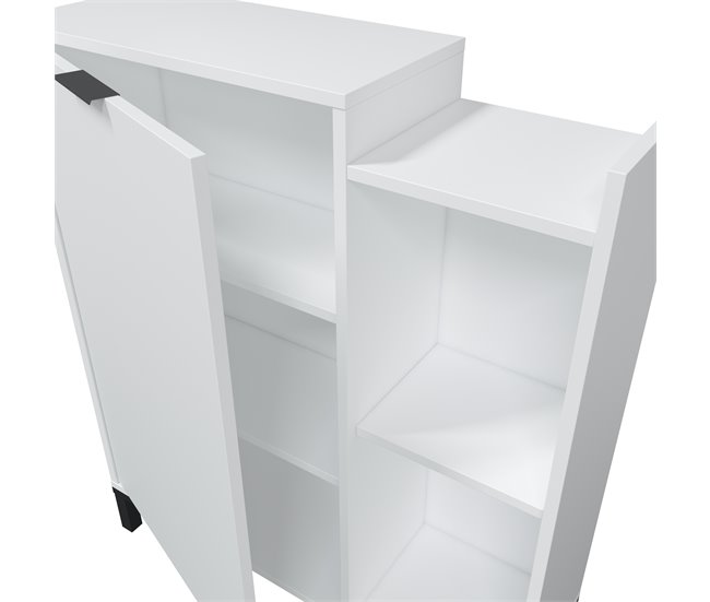 Conforama Recibidor Con Espejo Blanco Mate HELLO