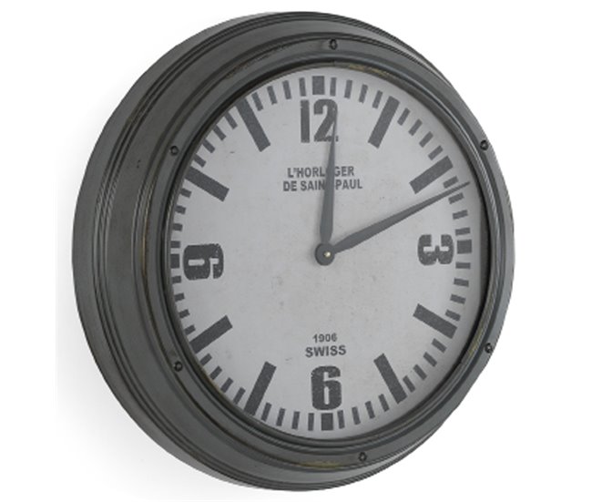 Conforama Reloj de pared de metal