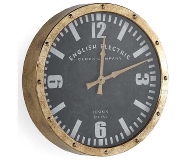 Conforama Reloj de pared de metal