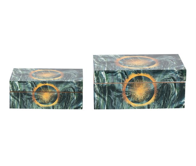 Conforama Set 2 Cajas Solar 25x15x11/20x12x8 Cm