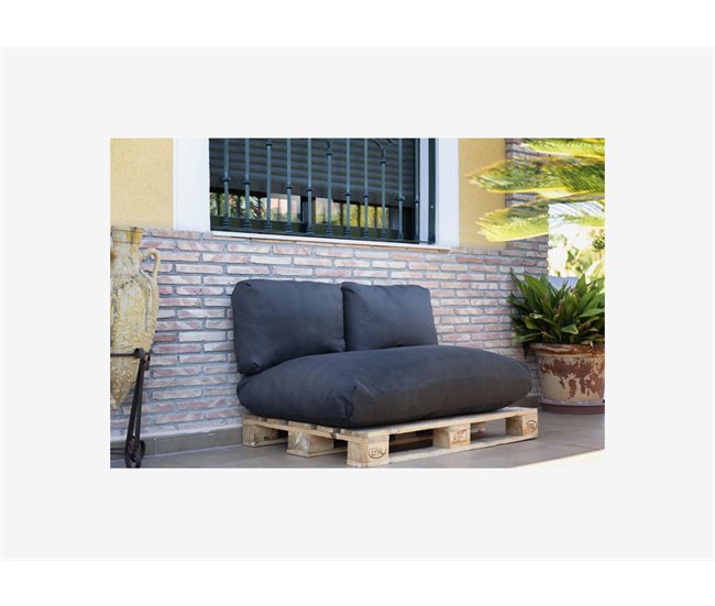 Conforama Set 3 Cojines Para Palet COZY Antracita