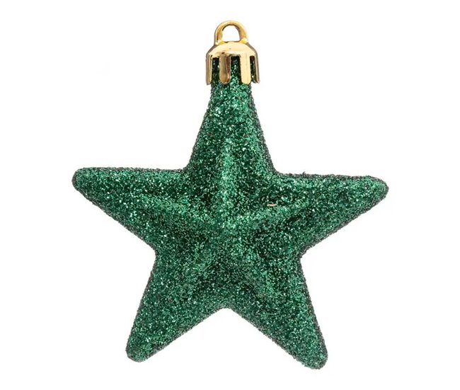 Conforama Set De 6 Estrellas De Navidad Plástico