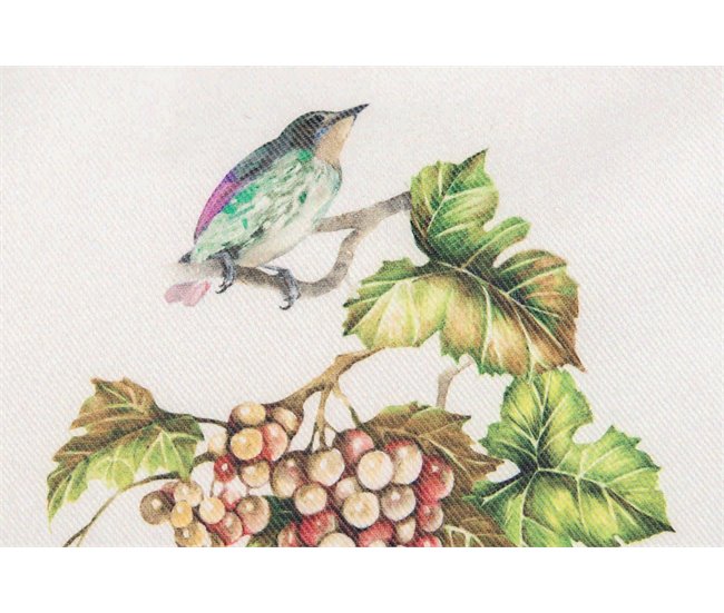 Conforama Shopping Bag Frutas Y Pajaros 41x45 Cm