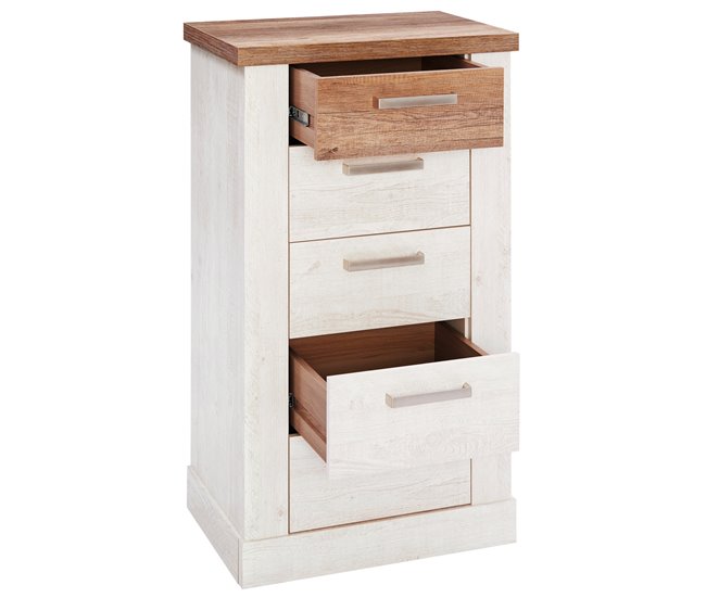 Conforama Sifonier 5 Cajones VERONA Blanco