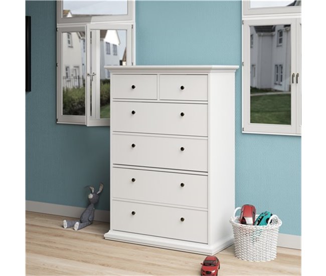 Conforama Sifonier Con 6 Cajones PARÍS Blanco