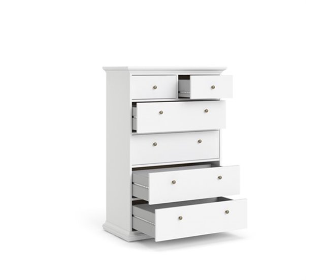 Conforama Sifonier Con 6 Cajones PARÍS Blanco