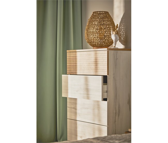 Conforama Sifonier De 5 Cajones BARI 62 Cm