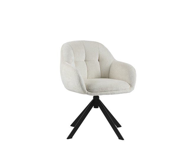 Conforama Silla Comedor Giratória Crema RUBIA