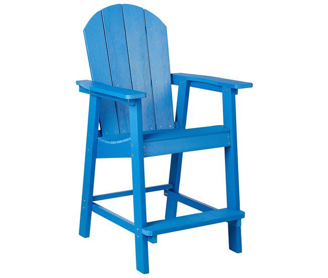 Conforama Silla de bar Azul ADIRONDACK