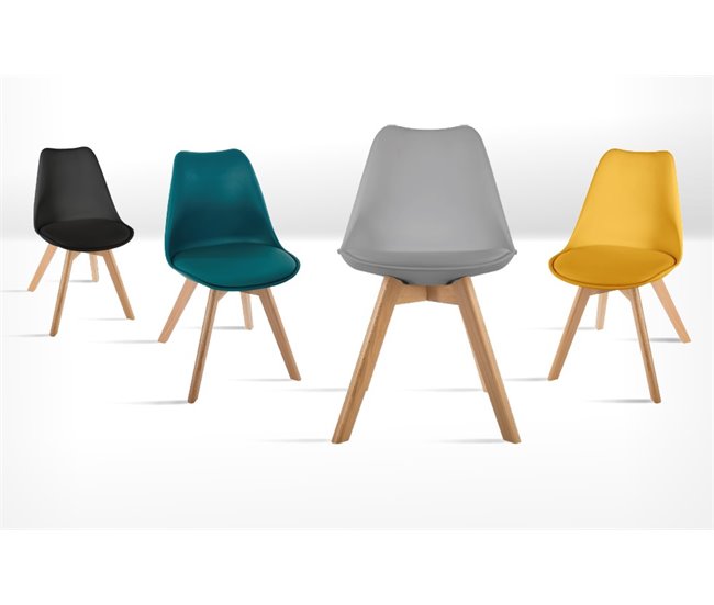 Conforama Silla De Cocina BAYA Color Gris