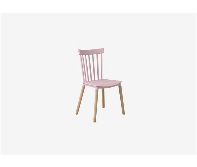 Conforama Silla De Cocina Fija FATIMA Rosa