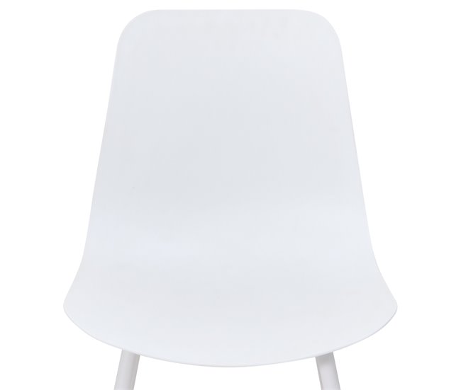 Conforama Silla De Cocina FLAKE Fija PP Blanca