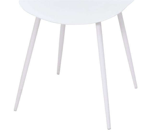 Conforama Silla De Cocina FLAKE Fija PP Blanca