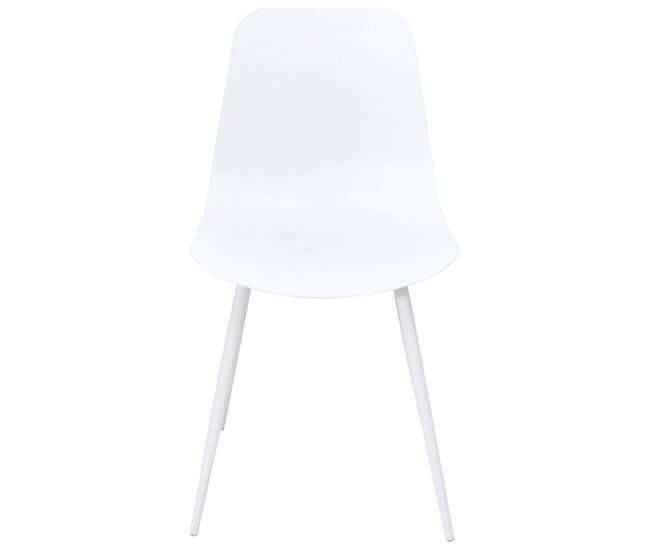 Conforama Silla de cocina FLAKE fija PP blanca