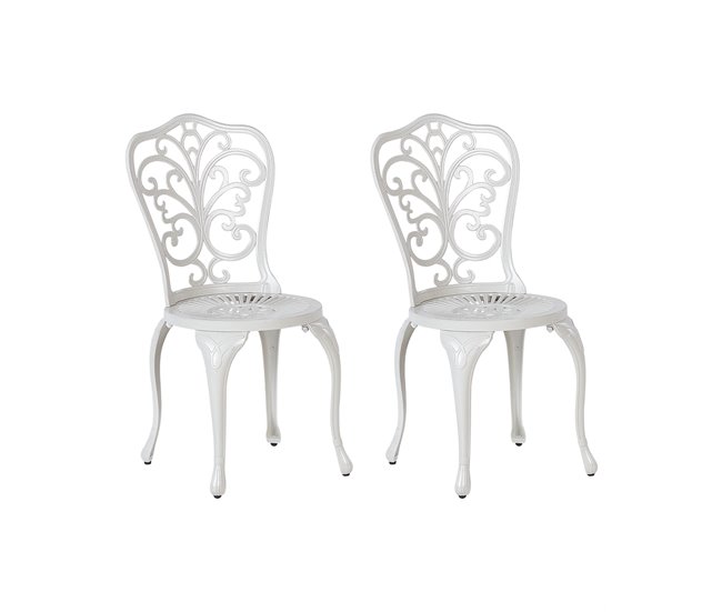 Conforama Silla de jardín Blanco TRIORA