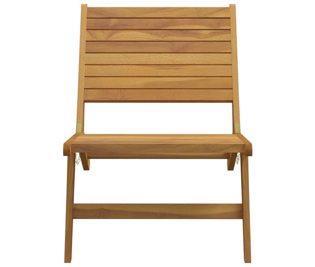 Conforama Silla De Jardin De Madera Maciza De Teca