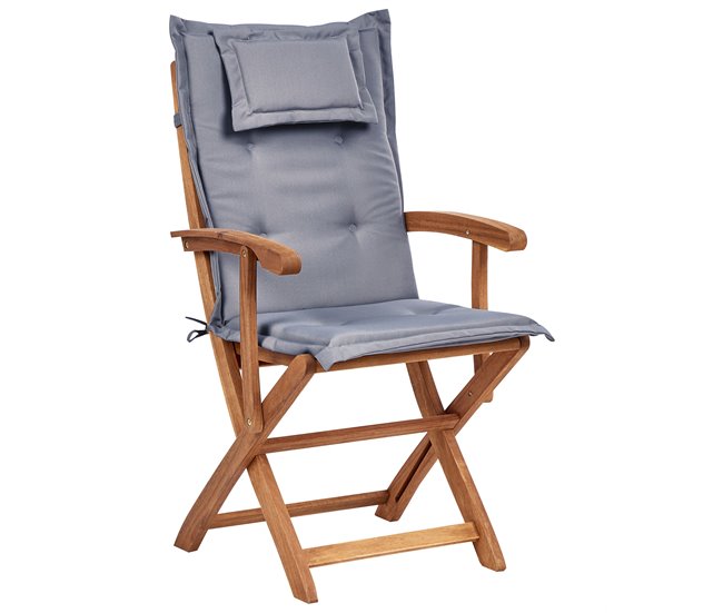 Conforama Silla De Jardín Madera Grafito MAUI II