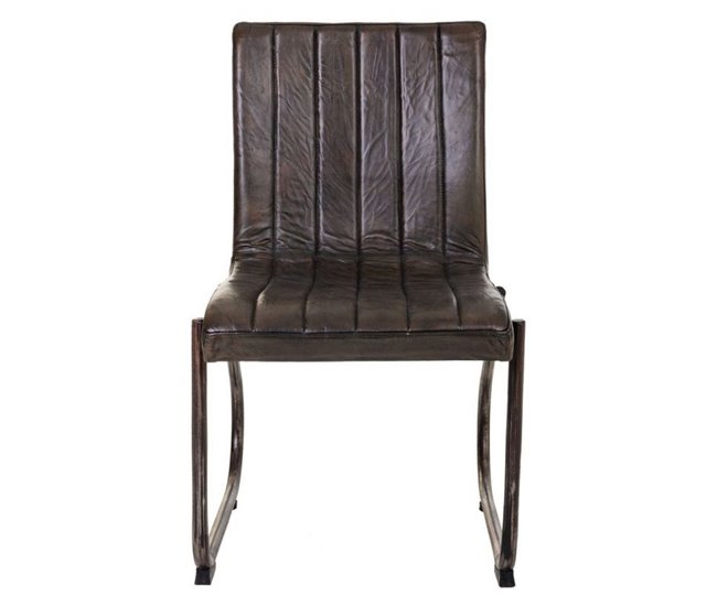 Conforama Silla De Metal Y Piel