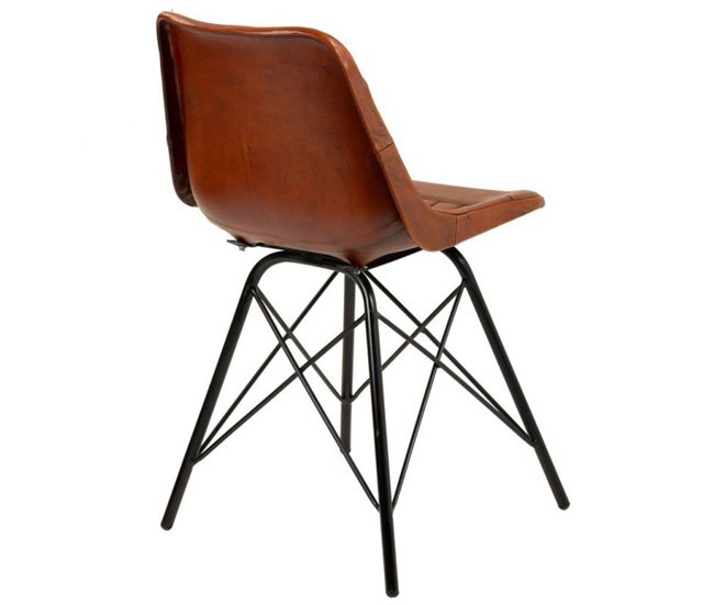 Conforama Silla De Metal Y Piel