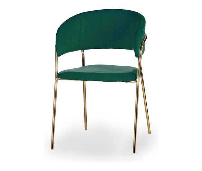 Conforama Silla Dorado Verde 49 x 80 5 x 53 cm