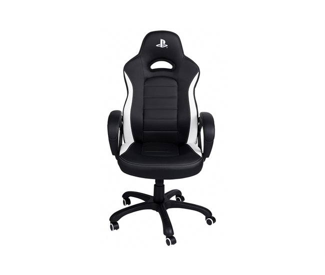 Conforama Silla gaming PLAY blanco y negro