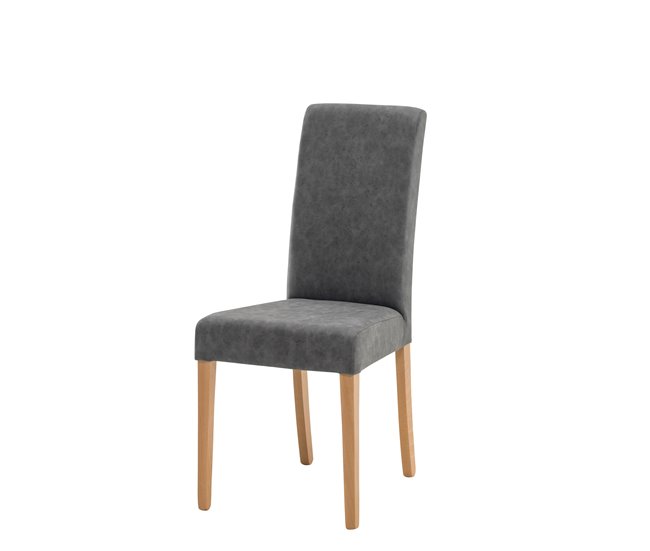 Conforama Silla GANT Tapizada En Pu Gris