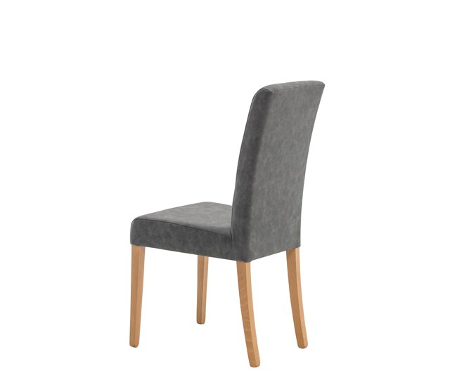 Conforama Silla GANT Tapizada En Pu Gris