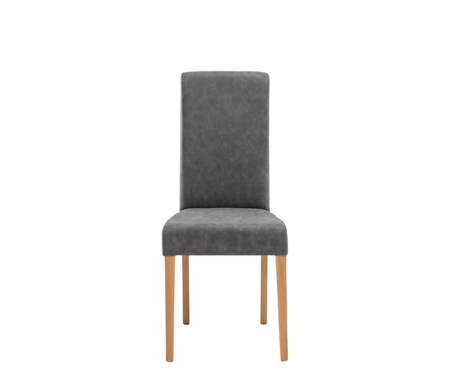 Conforama Silla GANT tapizada en pu gris