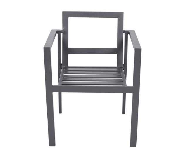 Conforama Silla Jardín ABBEY Color Gris Oscuro