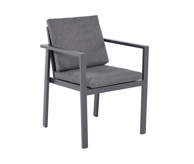 Conforama Silla Jardín ABBEY Color Gris Oscuro