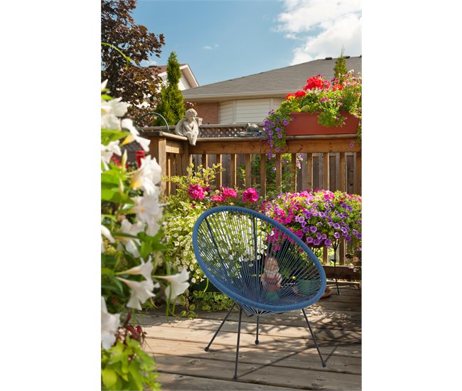 Conforama Silla Jardín ACAPULCO IV Color Azul