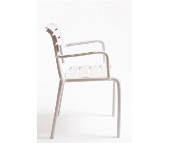 Conforama Silla Lamix Con Brazos - Blanco