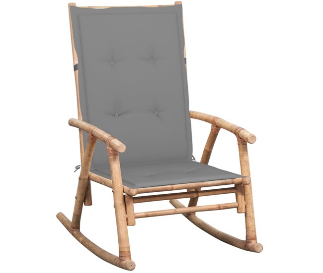 Conforama Silla Mecedora Con Cojin Bambú