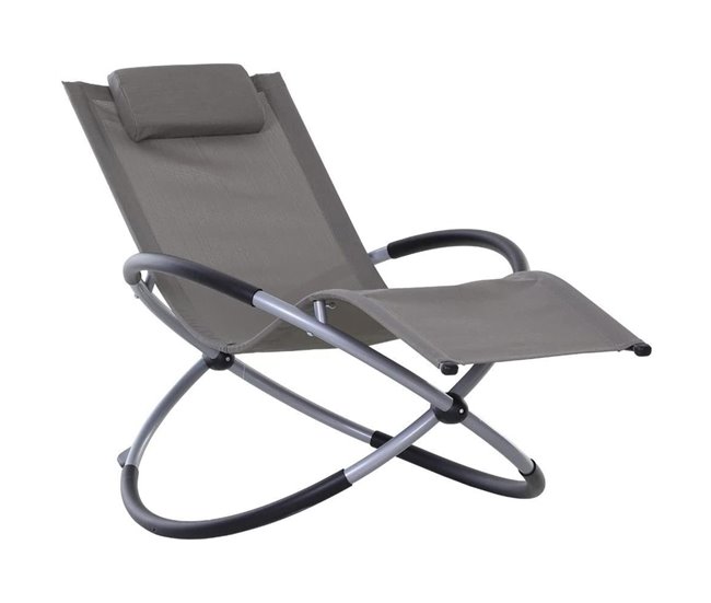 Conforama Silla mecedora de jardín