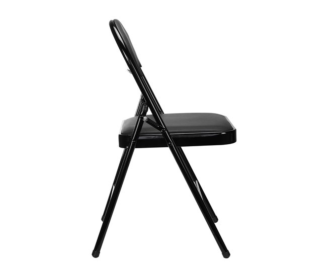 Conforama Silla Plegable Acolchada Negra 7house