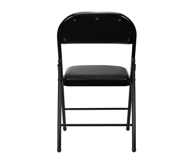 Conforama Silla Plegable Acolchada Negra O91