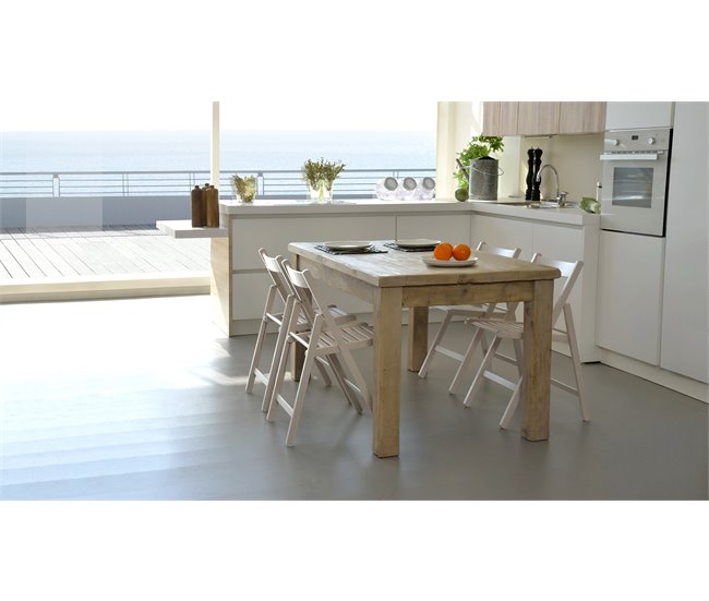 Conforama Silla Plegable LIBRO Lacada En Blanco