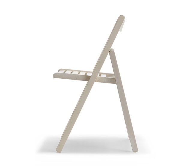 Conforama Silla Plegable LIBRO Lacada En Blanco