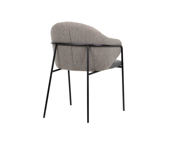 Conforama Silla Pu Poliester Gris 57x59x82 Cm