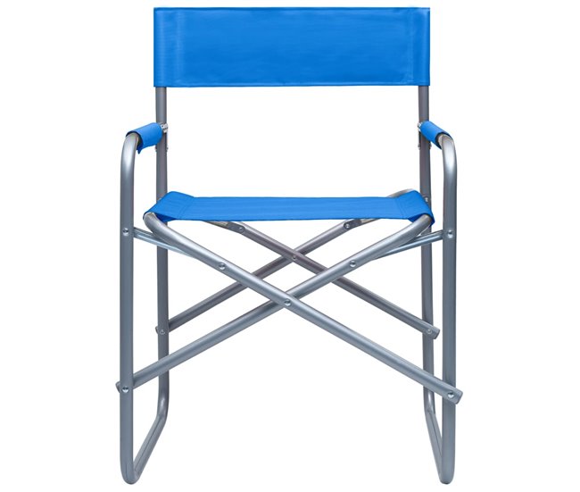 Conforama Sillas De Director 2 Unidades Acero Azul