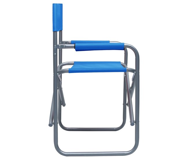 Conforama Sillas De Director 2 Unidades Acero Azul