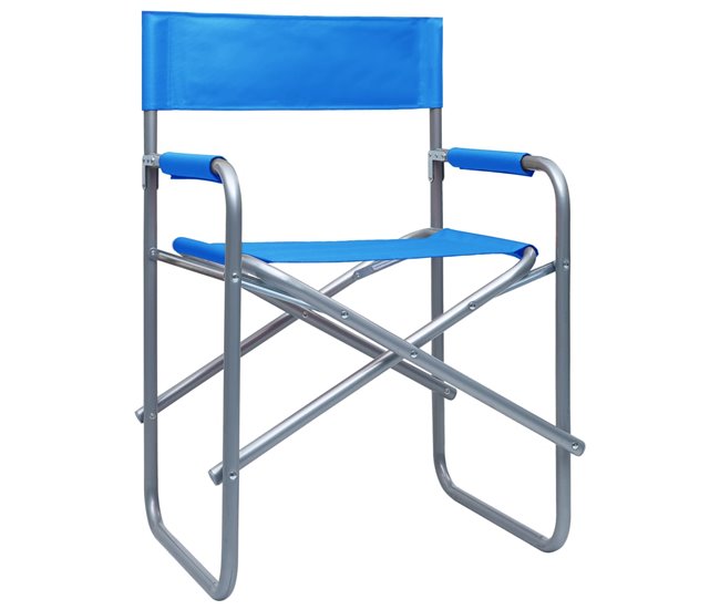 Conforama Sillas De Director 2 Unidades Acero Azul