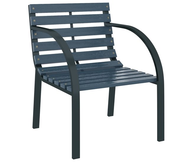 Conforama Sillas De Jardin 2 Unidades Madera Gris