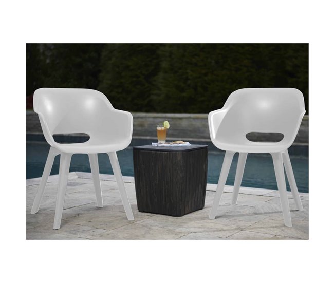 Conforama Sillas De Jardin Akola 2 Unidades Blanco