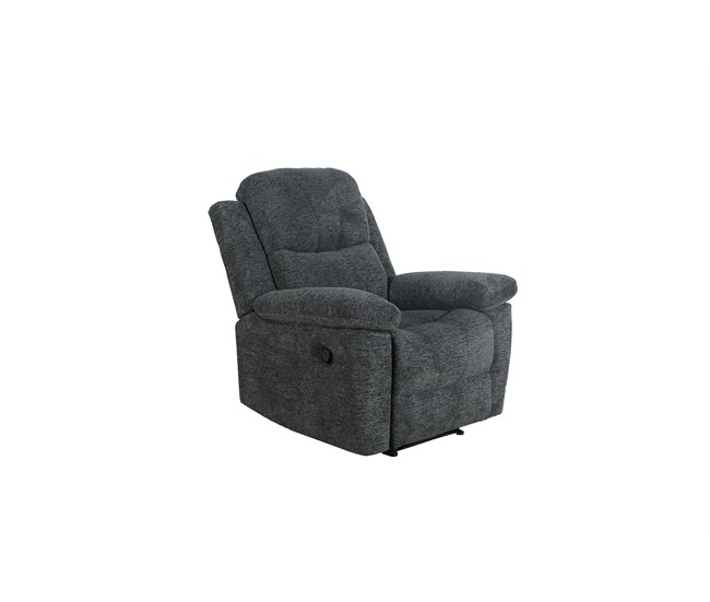 Conforama Sillón ALYSA Relax Manual Gris Oscuro