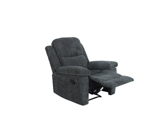 Conforama Sillón ALYSA Relax Manual Gris Oscuro