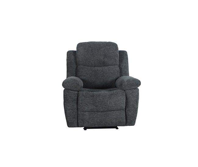 Conforama Sillón ALYSA relax manual gris oscuro