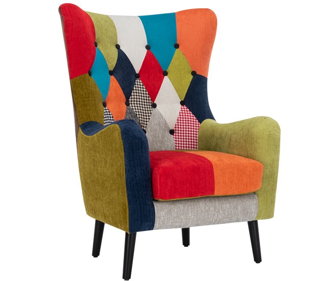 Conforama Sillón CIRCO Estampado Patchwork